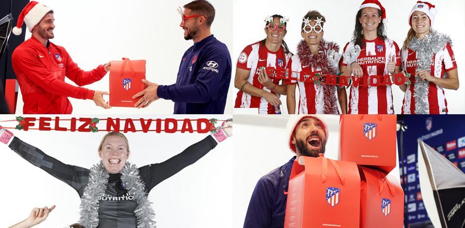 Las divertidas felicitaciones de Navidad del Atlético